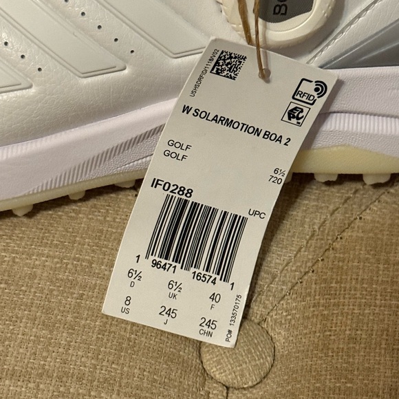 New Adidas SolarMotion Boa 2 White Golf Shoes - Picture 2 of 5